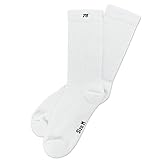 Spirit of 76 Weiße Tennissocken Halblang Herren & Damen Retro Crew Socken Sportsocken 43 44 45 46 Basics Lo Weiß (L)