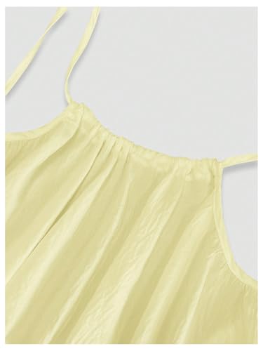 Image of MakeMeChic Women's Summer Flowy Maxi Dresses Vacation Spaghetti Strap Sleeveless Backless Dress