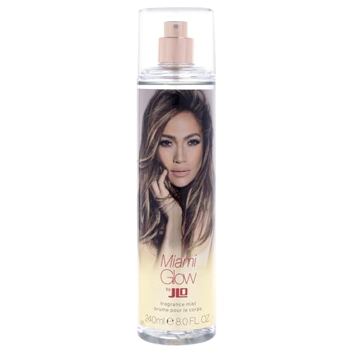 Jennifer Lopez Miami Glow Body Mist, A Sizzling, Sunny Light Fragrance for Women, 8Fl Oz (240ml)