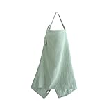 mushie Nursing Cover (Roman Green) | 100% Breathable Organic Cotton | Breastfeeding Privacy