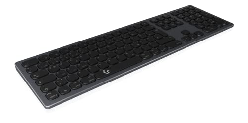 RaidSonic Keysonic Clavier sans Fil Bluetooth pour Windows/MacOS/Android, Disposition QWERTY française, Noir