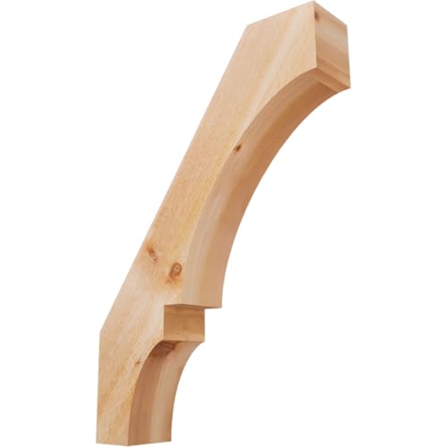 Ekena Millwork BRC06X26X38BOA00RWR 6"W x 26"D x 38"H Balboa Rough Sawn Knee Brace, Western Red Cedar