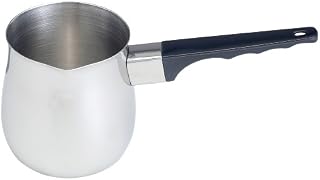 HIC Turkish Coffee Warmer and Butter Melting Pot, Stainless Steel, 24-Ounce Capacity, ¾-Quart