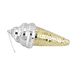 HOLIDYOYO Hanging Ice Cream Shaped Disco Ball Pendant Decoration Colorful Mirror Ornament for Summer Parties Events and Home Decor