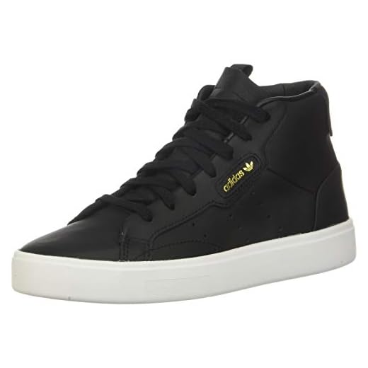 adidas Originals Women's Adidas Sleek MID W, core Black/Crystal White, 6 M US