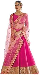 Pink Lehenga Choli, Wedding Lehenga Choli, Bridal Lehenga Choli, Mehendi Lehenga, Unstitched Lehenga, FREE SHIPPING