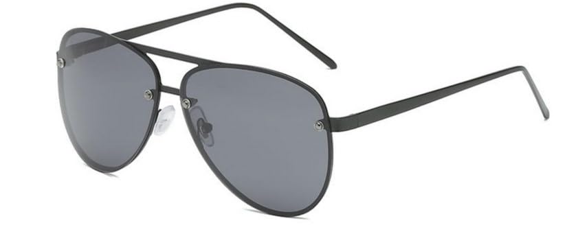 Image of Retro Polarized Aviator Sunglasses for Men Women Stylish | Metal frame with UV400 Protection | Spring Hinges Anti Glare Shatter Resistant Lightweight Goggles for Driving