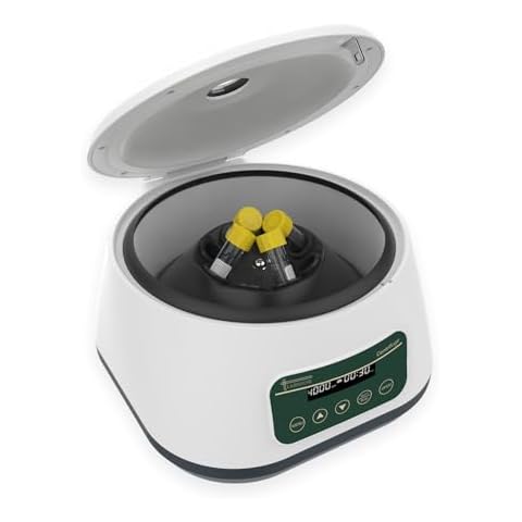 LABHOUSE PRP Centrifuge Machine 8x2ml/5ml/10ml | 4x15ml Digital Speed 500-4000rpm 1717xg RCF Lab Benchtop Centrifuges Timer 30sec-99min Cover
