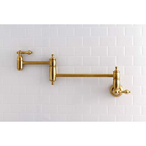 Kingston Brass KS3107AL Wall Mount Pot Filler Kitchen Faucet thumb #1