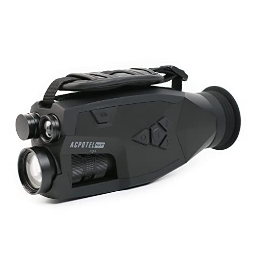 ACPOTEL Night Vision Monocular, Infrared Digital Night Vision for HD 100% Darkness with Rechargeable Battery for Hunting & Surveillanc, Night Vision Canema ((6 * 60 NV30 Monocular))