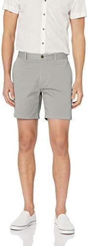 Inseam Flat-Front Stretch Chino Short 