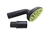 Green Label Pet Hair Brush Fits 1.25 inch. Vacuum Cleaner Nozzle Attachment Grooming Tool with Universal Adapter fits 1.38 inch Diameter Hose Size