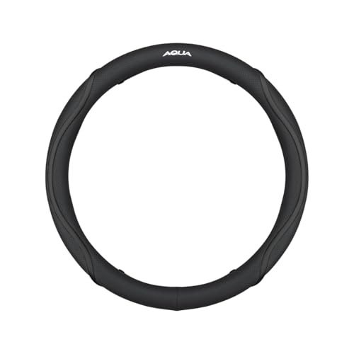 アクア 車用 ハンドルカバー 対応 Aqua nhp10 ン アクア X G Z E-FOUR GR 薄型 滑り止め 柔らかい カー ステアリングカバー 良い握り心地 通気性が良い 車 ハンドル 耐磨耗性 取付簡単 軽自動車に適用 内装 パーツ(ブラック)