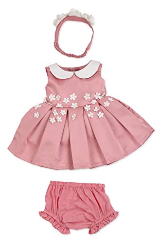 Image of Allen Solly Baby-Girl's Synthetic A-Line Knee-Length Dress