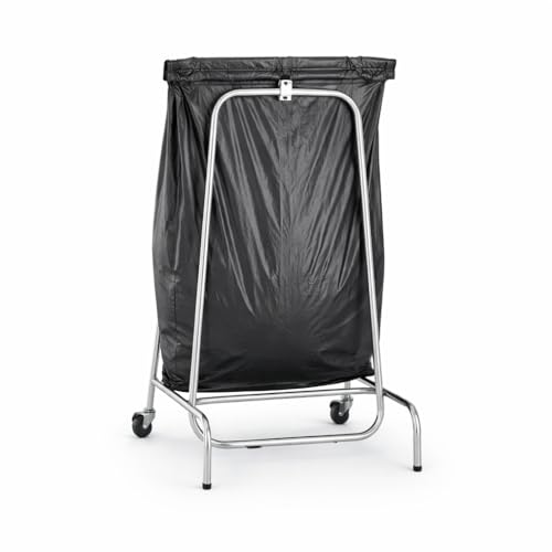 Arredo Chef Support en inox pour sac poubelle pour Cuisine Professionnelle, Bar, hôtel, Restaurant, collectivité. (430 × 530 × H 960 mm)