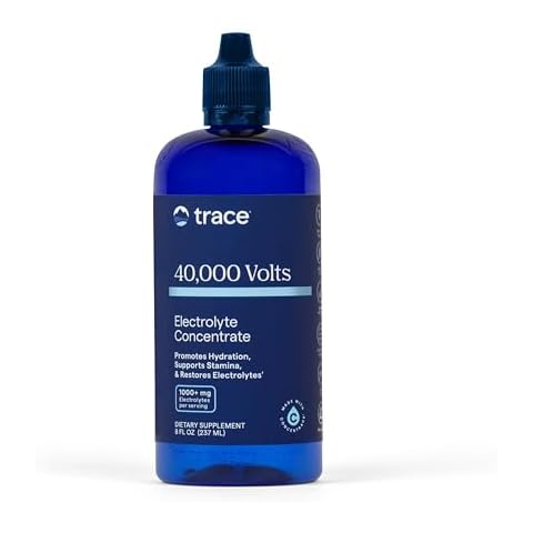 Trace Minerals 40,000 Volts - Supports Hydration, Energy, Muscles, Stamina, and Endurance - Liquid Multimineral and Electrolyte Concentrate with Ionic Magnesium, Sodium, Potassium (48 Servings) Cover