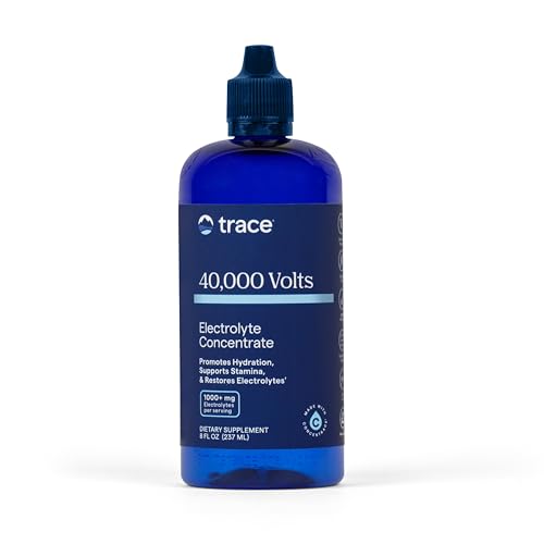 Trace Minerals 40,000 Volts - Supports Hydration, Energy, Muscles, Stamina, and Endurance - Liquid Multimineral and Electrolyte Concentrate with Ionic Magnesium, Sodium, Potassium (48 Servings)