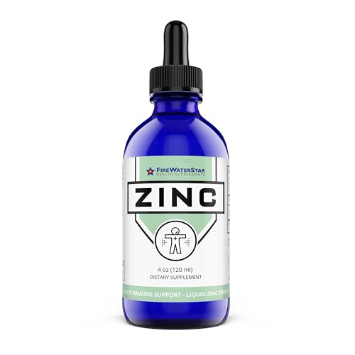 Ionic Zinc Liquid | Zinc Sulfate 45 mg • 4 fl oz • Concentrated Liquid • Glass Bottle w/Dropper • Organic • Non-GMO • Vegan | Daily Immune Support