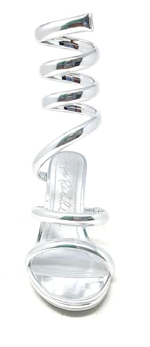 Cape Robbin Women's Open Toe Spiral Wrap Up Strappy High Heels Sandals, Gold3