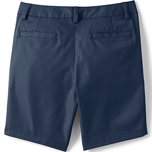Lands' End School Uniform Girls Active Chino Shorts 8 Classic Navy #TOP1