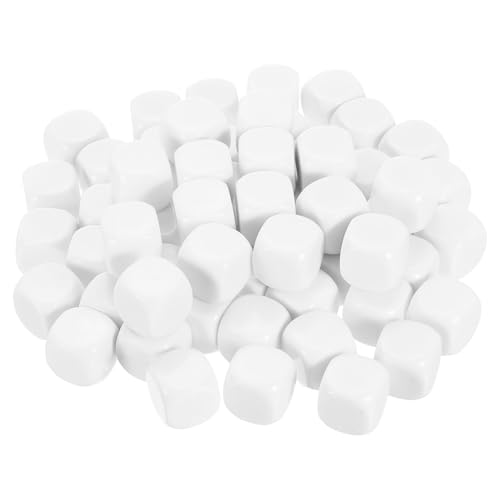 Cubos blancos en blanco de 2 cm con esquinas redondeadas y superficie lisa para grabar 2