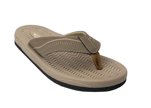 Image of REDVOLUTION New Boys' Beach Sandal TRIBAL Tattoo | Geometric Bali Flip-Flop Sandals