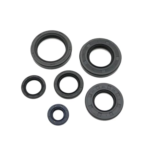 Compatible con los modelos de motocicleta TZR125 TZR125R 1987 1997 Sellado de sello de aceite 25X44X7 32X44X8 20X38X5 20X30X4.5 17X25X4 12X21X4 Reemplazo del mercado de accesorios