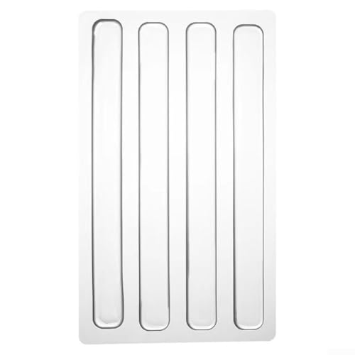 Parachoques de silla, protección contra daños en la pared, cojín de muebles, silicona transparente (150 x 15 x 2 mm, 4 piezas)