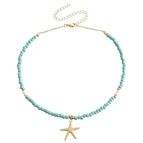Bijoux colorés à la mode et collier étoile de mer pour vos soirées d'été