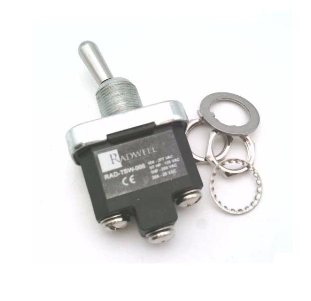 RADWELL VERIFIED SUBSTITUTE 1NT1-1-SUB Substitute for Honeywell MICROSWITCH 1NT1-1, MAINTAINED, Step Base, Screw TERMINALS, 1 Pole, Toggle Switch, 3 Position