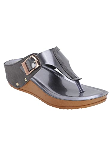 Image of ICONICS Women's Heels, Grey, 5