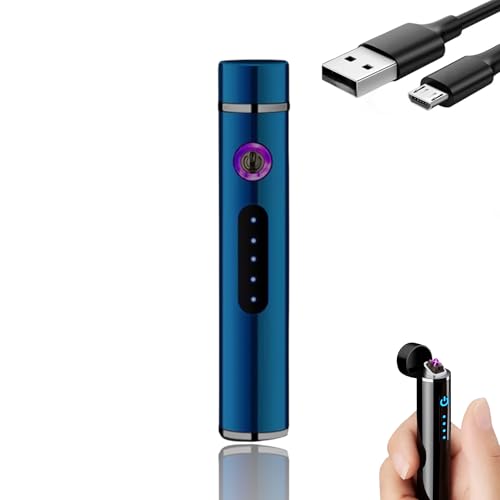 Encendedor eléctrico recargable USB NIVEK azul hielo miniatura 1