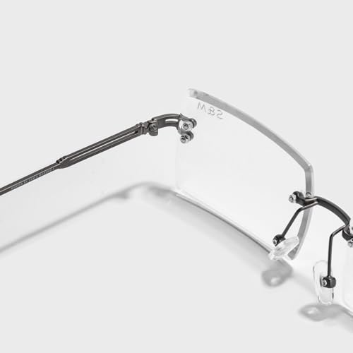 Image of SAM AND MARSHALL HARPER Eyeglass I Light Weight Frames I Rectangle Shape I Sheet Metal Frames I Prescription Friendly I Men & Women
