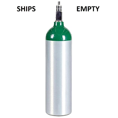Medical Oxygen Cylinder with CGA870 Post Valve - Jumbo D Size 22.9 cf