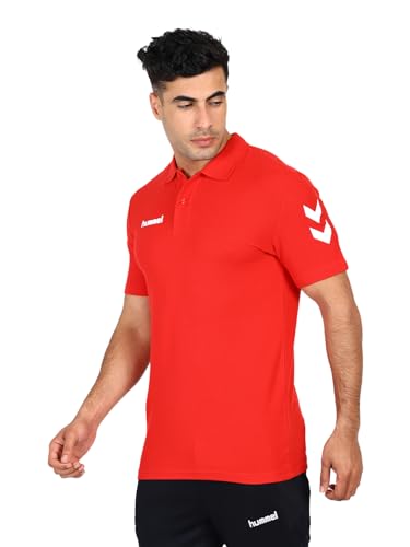 Image of hummel Go Cotton Logo T-Shirt 2.0 | Comfortable | Breathable Fabric | Durable | for Everyday Use | Ideal for Yoga or Gym | Cotton T-Shirt for Men