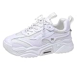 Generisch Sportschuhe Damen Wanderschuhe Trainingsschuhe Elegant Mode Sneakers Damenschuhe Fitnessschuhe Bequeme Sommer Shoes Freizeitschuhe Atmungsaktiv Schuhes Womens' Shoes Weiß 36