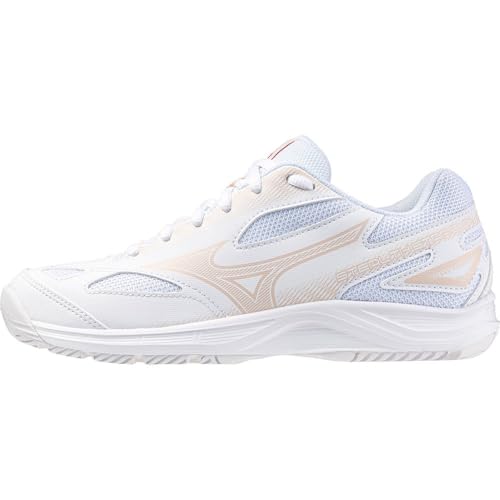 Mizuno - Mizuno Stealth Star 2 Jr Handball Shoes for Kids, White, Size 5