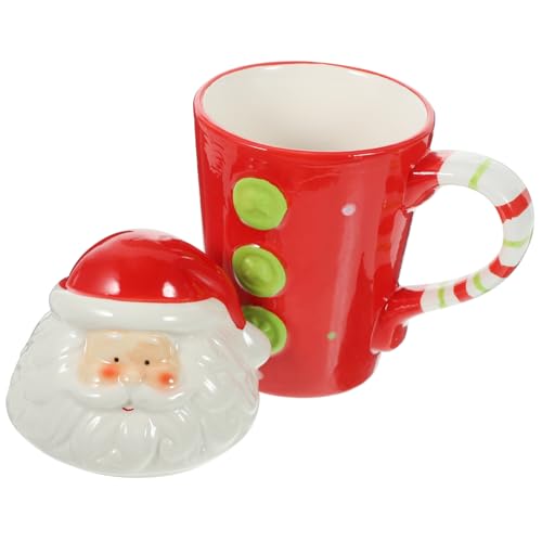 MAGICLULU Tasse à Eau De Noël Céramique Motif Père Noël Tasse à Boissons Du Père