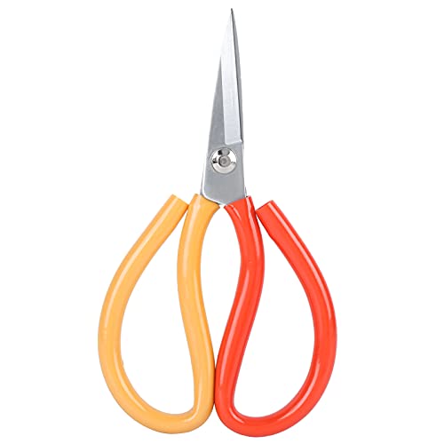 Fdit Ciseaux Antirouille en Acier allié, Ciseaux de Couture Polyvalents pour L'artisanat du Cuir et du Tissu avec Poignée Ergonomique en TPU pour la Coupe à Gauche et à Droite (3# / 175mm)