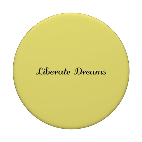 Liberate Dreams - Inspirational Positive PopSockets Swappable PopGrip, Black - Image 3