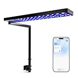 FZONE Solo Series Nano LED Aquarium Marine Reef Light, Smart App-Controlled and Dimmable, for Saltwater and Reef Coral Tanks