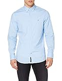  Tommy Hilfiger Herren CORE Stretch Slim POPLIN Freizeithemd, Blau (Shirt Blue 474), Small