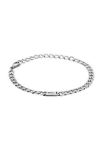 Breil, Collezione Groovy, Bracciale da Uomo, Gioiello in Acciaio...