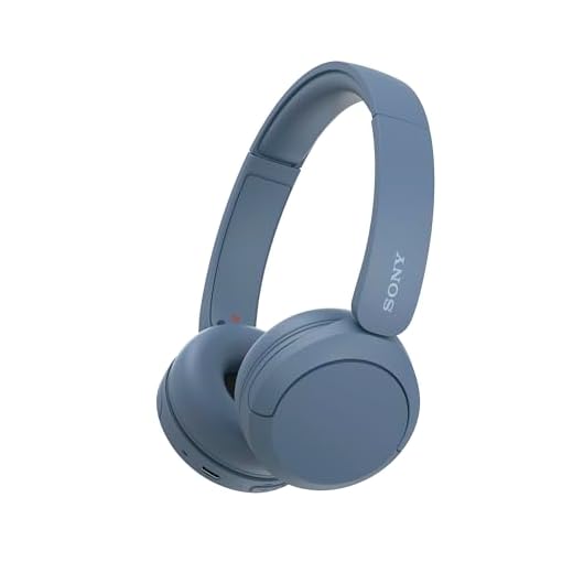 Sony WH-CH520 | Cuffie Wireless, Connessione Multipoint, con Microfono, Fino a 50 ore di durata della batteria con Ricarica rapida - Blu
