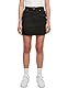 Urban Classics Damen Ladies Organic Stretch Denim Mini Skirt Rock, Black Washed, 30 EU