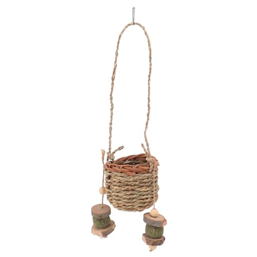 Cesta de Coelho Brinquedo Resistente à Mordida Atraente Tecido Mascar Brinquedo para Pequenos Roedor