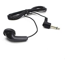 100 Pack Bulk Mono Earbud Single Side Earphone Disposable Headphone for Tour Guide System,Museum,Hospital,School and Airlines