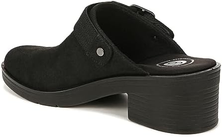 BZees Women's Open Book Slip On Washable Comfort Clog Black 9 W | Image 4