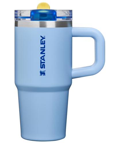 Image of STANLEY Quencher ProTour Flip Straw Tumbler with Leakproof Lid 14 oz | Built-in Straw and Handle | Cup Holder Compatible for Travel | insulated Stainless Steel Cup | BPA-Free | Cornflower Admiral Blue