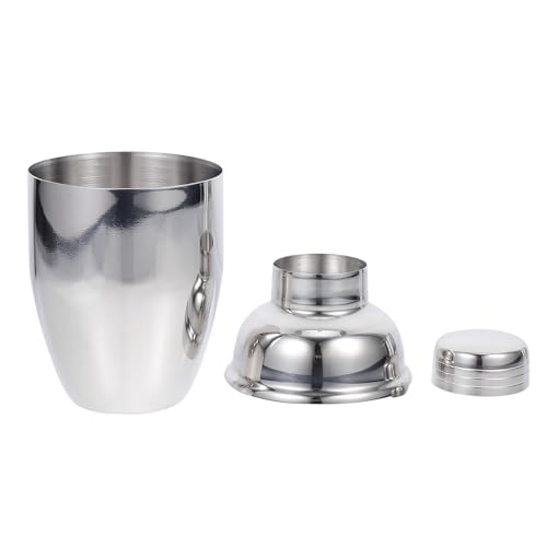 Gatuida Edelstahl Cocktail Shaker 350ml mit Drei Stufen Design und Sieb Leicht zu Reinigen für Zuhause und Milchtee Shops als Praktischer Getränkeshaker